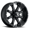 Raceline Wheels 991B Assault Black 18X9 6X5.5 +12mm (5.5"B/S)