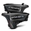 22-23 Toyota Tundra/Sequoia NOVA-Series LED Projector Headlights Alpha-Black (Amber DRL)