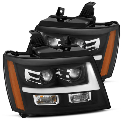 Projector Headlights Pro For 2007-2013 Chevy Avalanche Suburban Tahoe Black Housing