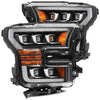 Projector Headlights AlphaRex Nova For 2015-2017 Ford F-150 2017-2020 Ford F-150 Raptor Black Sequential Signal
