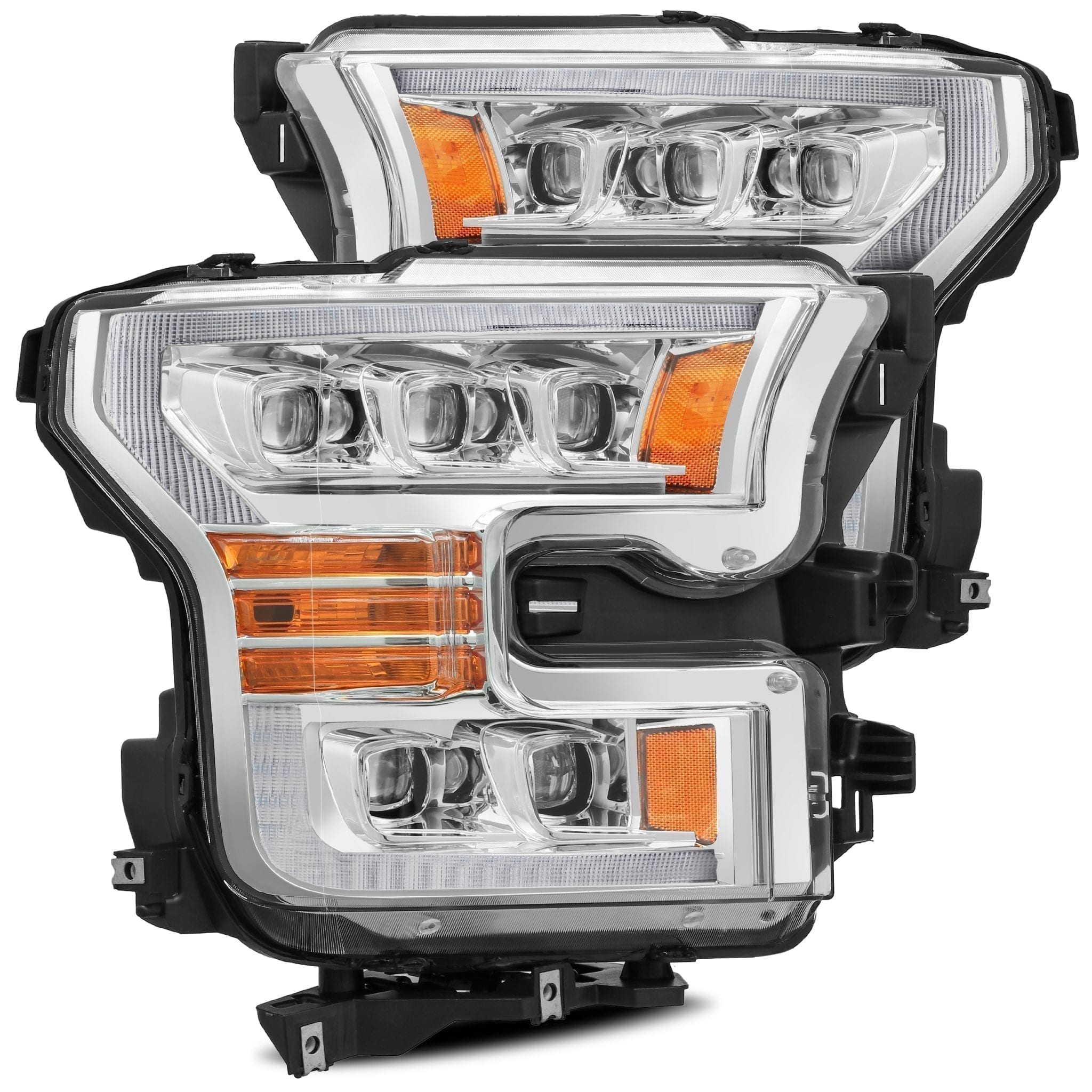 2015-2017 Ford F-150 / 2017-2020 F-150 Raptor NOVA-Series LED Projector Headlights Chrome