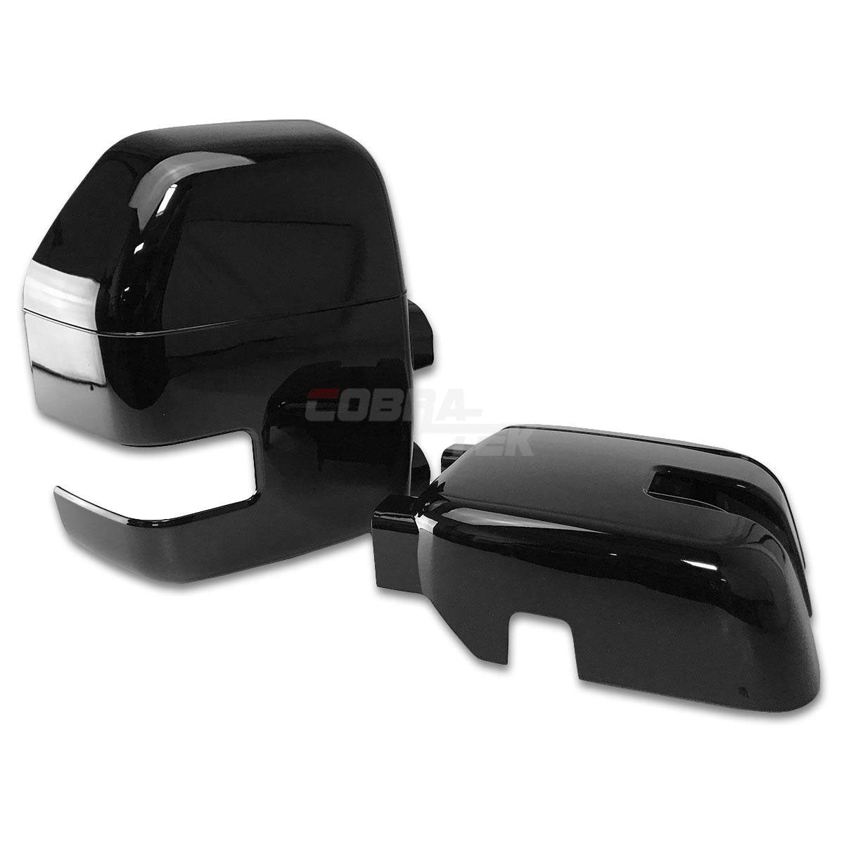 2017-2021 Ford F250 / F350 Superduty - Gloss Black Full Mirror Cover (Full Parts)