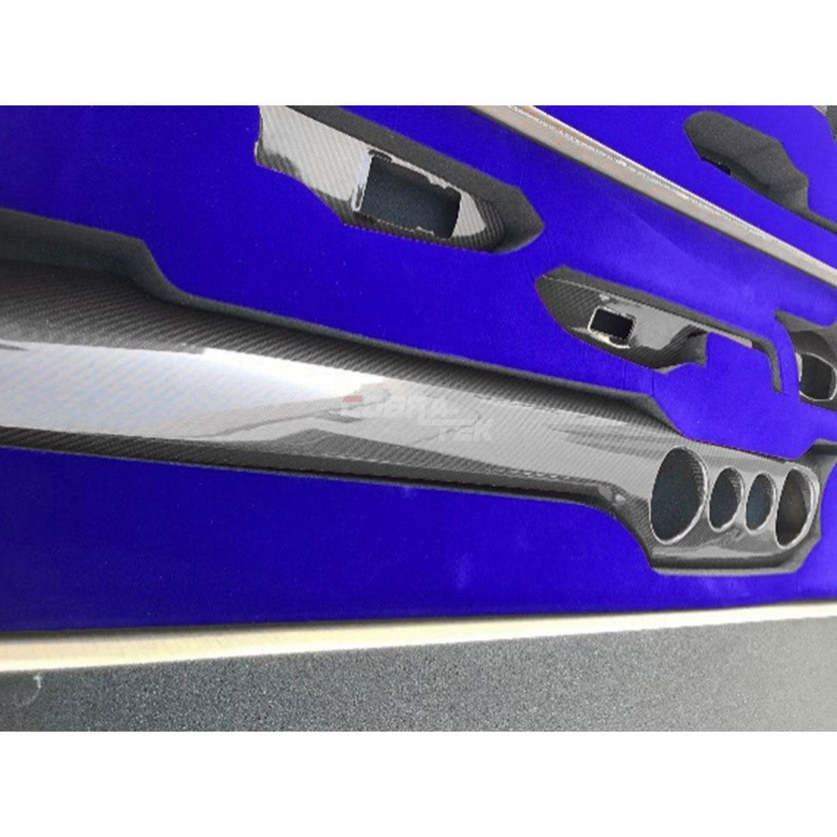 2015-2020 Ford s550 Mustang - Real Carbon Fiber Dashboard 10 PC Interior Performance Pack (4 Holes) - Gloss Black
