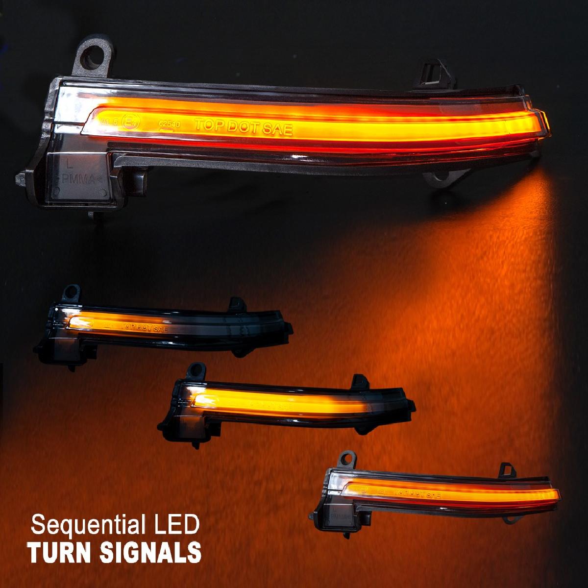 For 2014-2020 BMW 4-Series Side Mirror Sequential Turn Signal Smoke