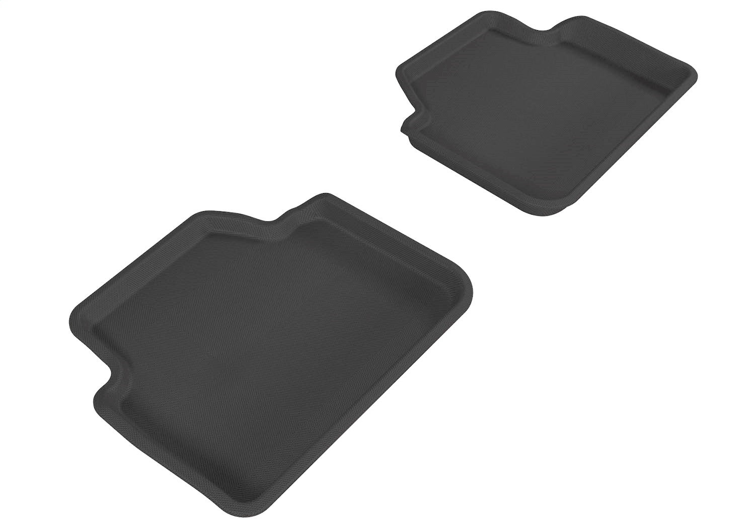 For 2006-2011 Bmw 3 Series X3 R2 KAGU Carbon Pattern Black All Weather Floor Mat