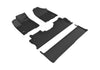 For 16-20 Honda Ridgeline R1 R2 R3 Carbon Pattern Black All Weather Floor Mat