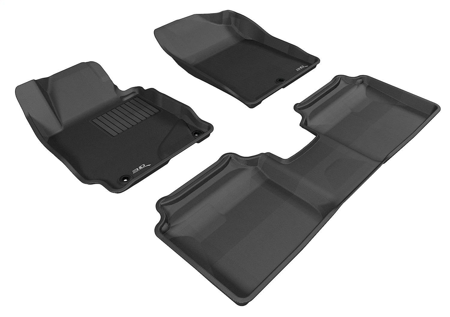All Weather For 2011-2013 Hyundai Elantra Elantra Coupe Floor Mat Set Black Kagu