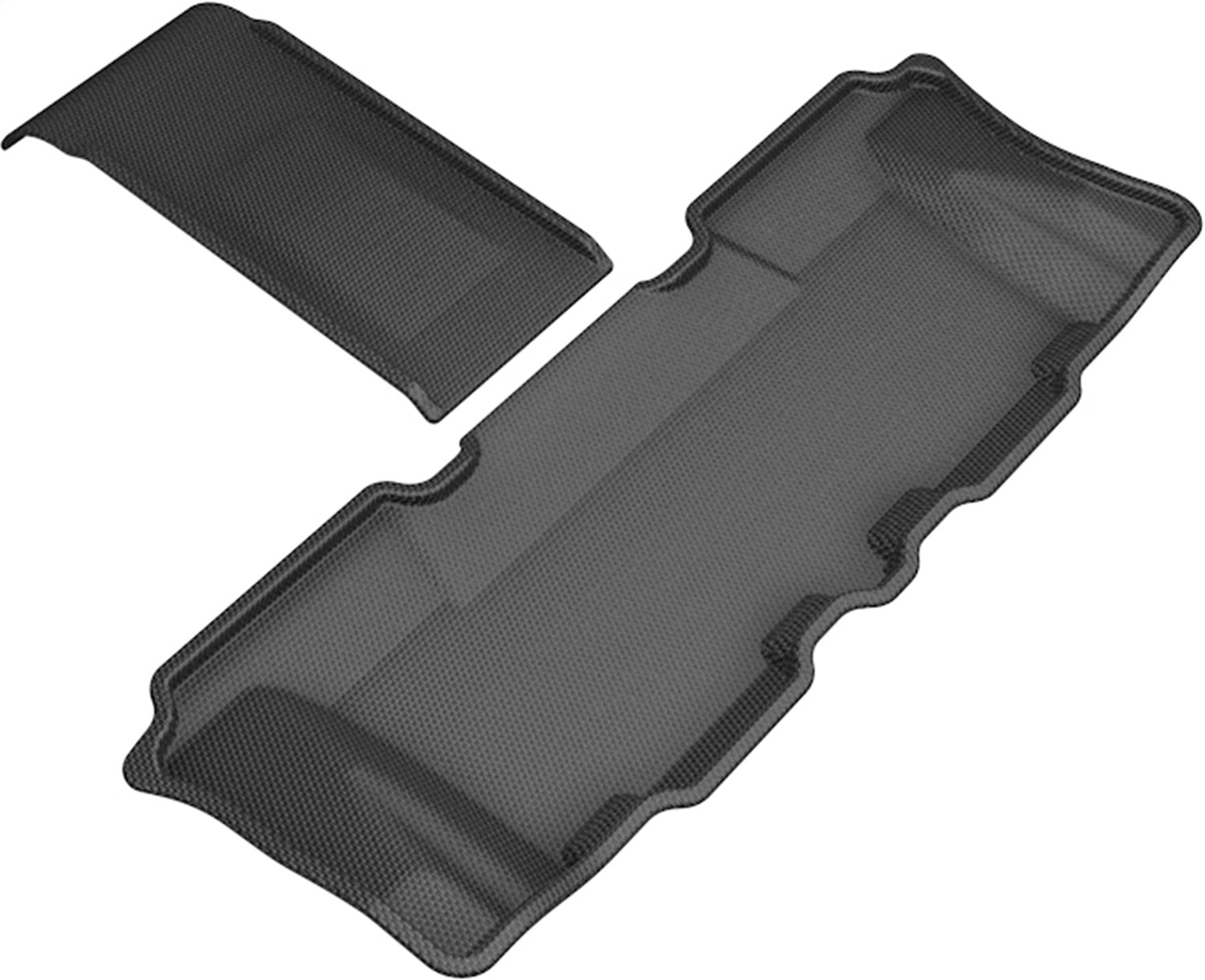 For 2013-2019 Hyundai Santa Fe Kagu Black All Weather Third Row Floor Mat