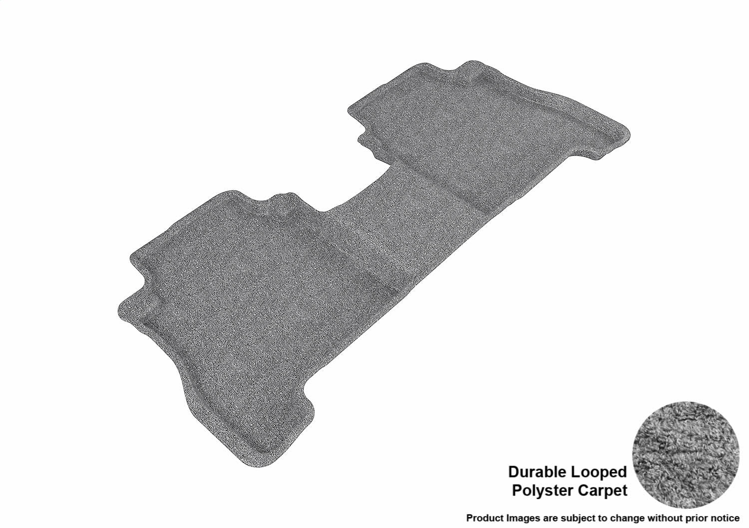For 07-12 Hyundai Santa Fe Classic Gray All Weather Floor Mat 2nd Row