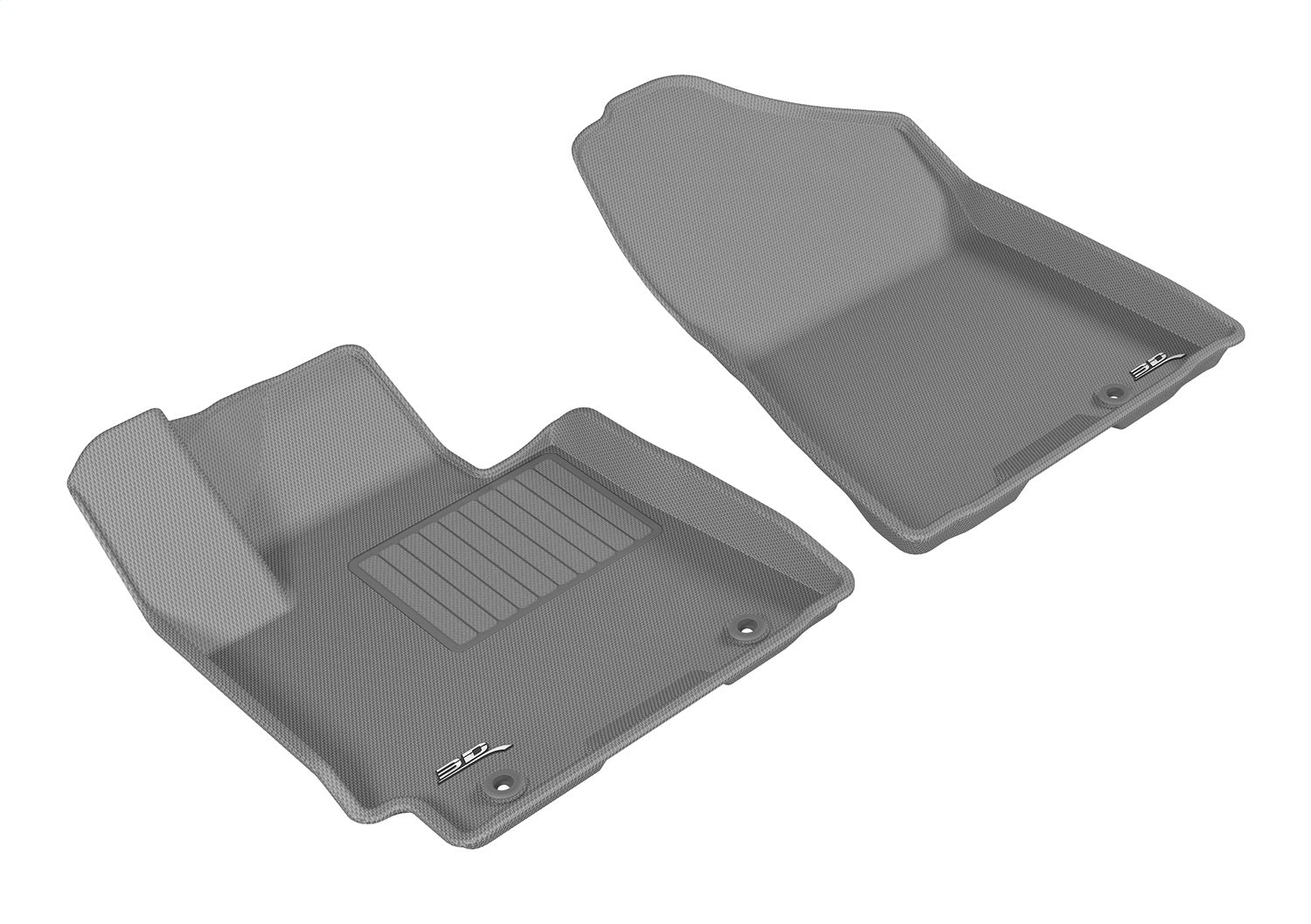 All Weather For 2016-2018 Hyundai Tucson Floor Mat Set Gray Front Kagu