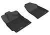 For 17-20 Hyundai Elantra Kagu Black All Weather Floor Mat Set