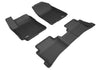 For 2018-2019 Hyundai Accent Kagu Black All Weather Floor Mat Set