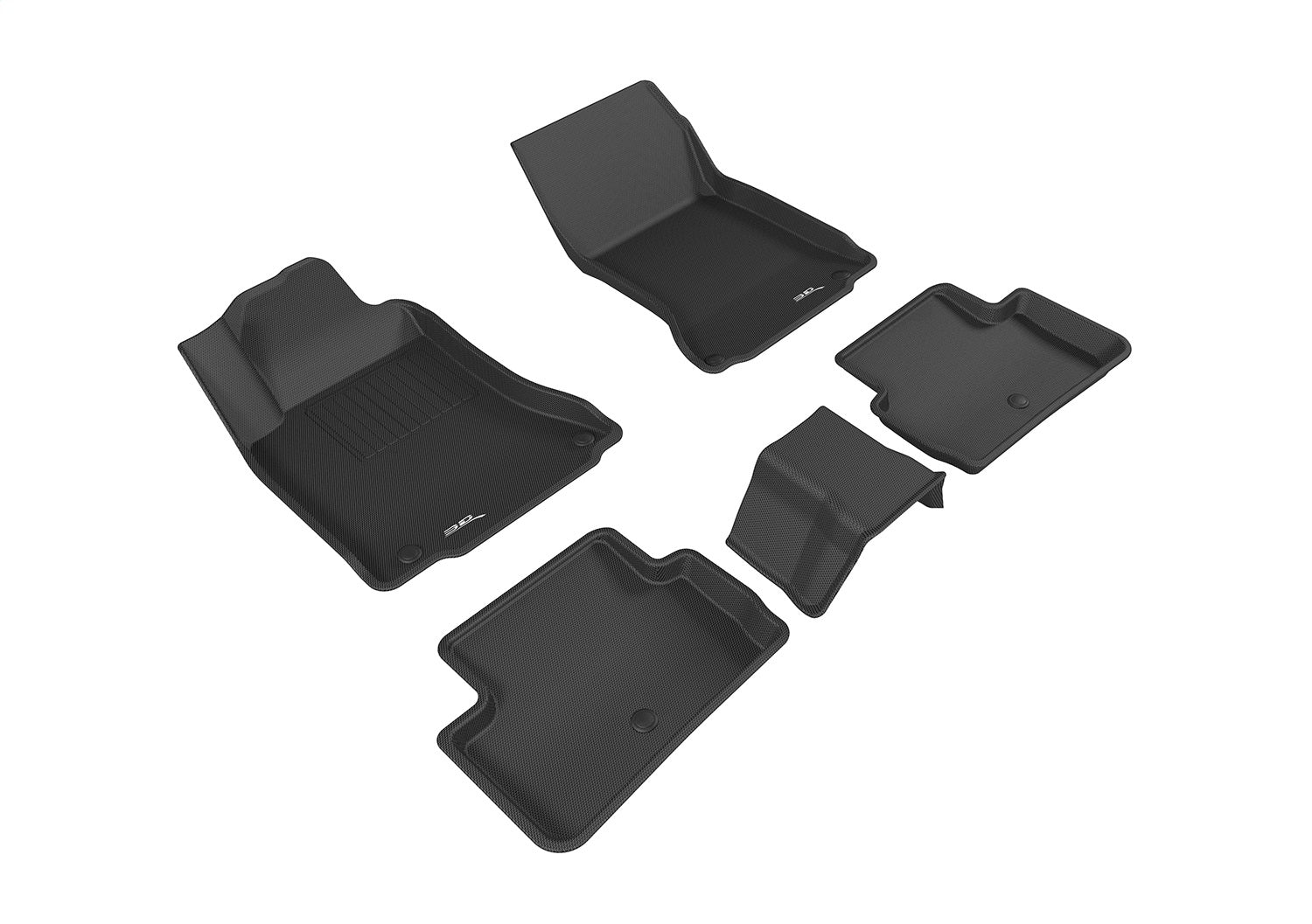 All Weather For 2017-2019 Infiniti QX30 Floor Mat Set Black Kagu
