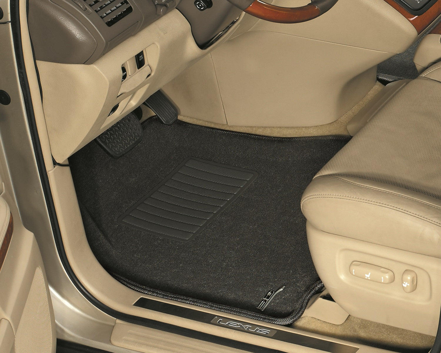For 2005-2009 Hyundai Tucson R1 Classic Carpet Black All Weather Floor Mat