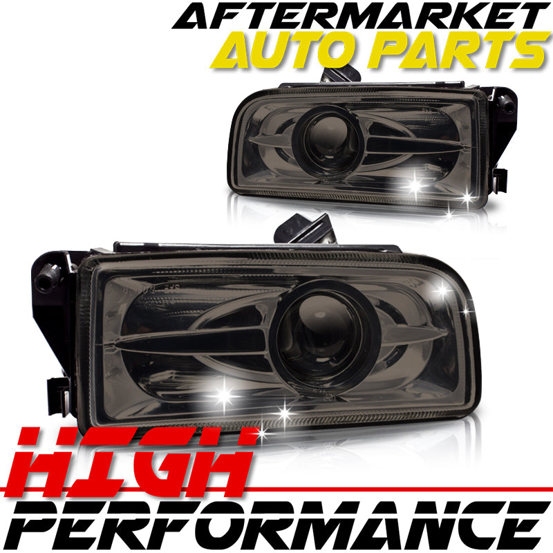 For 1992-1998 BMW E36 M3 Chrome Housing Smoke Projector Lens Fog Lights