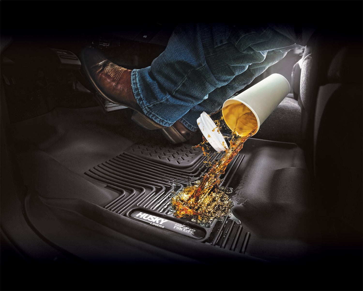 Husky Liners 53761 X-act Contour Floor Liner Fits 13-22 4Runner GX460