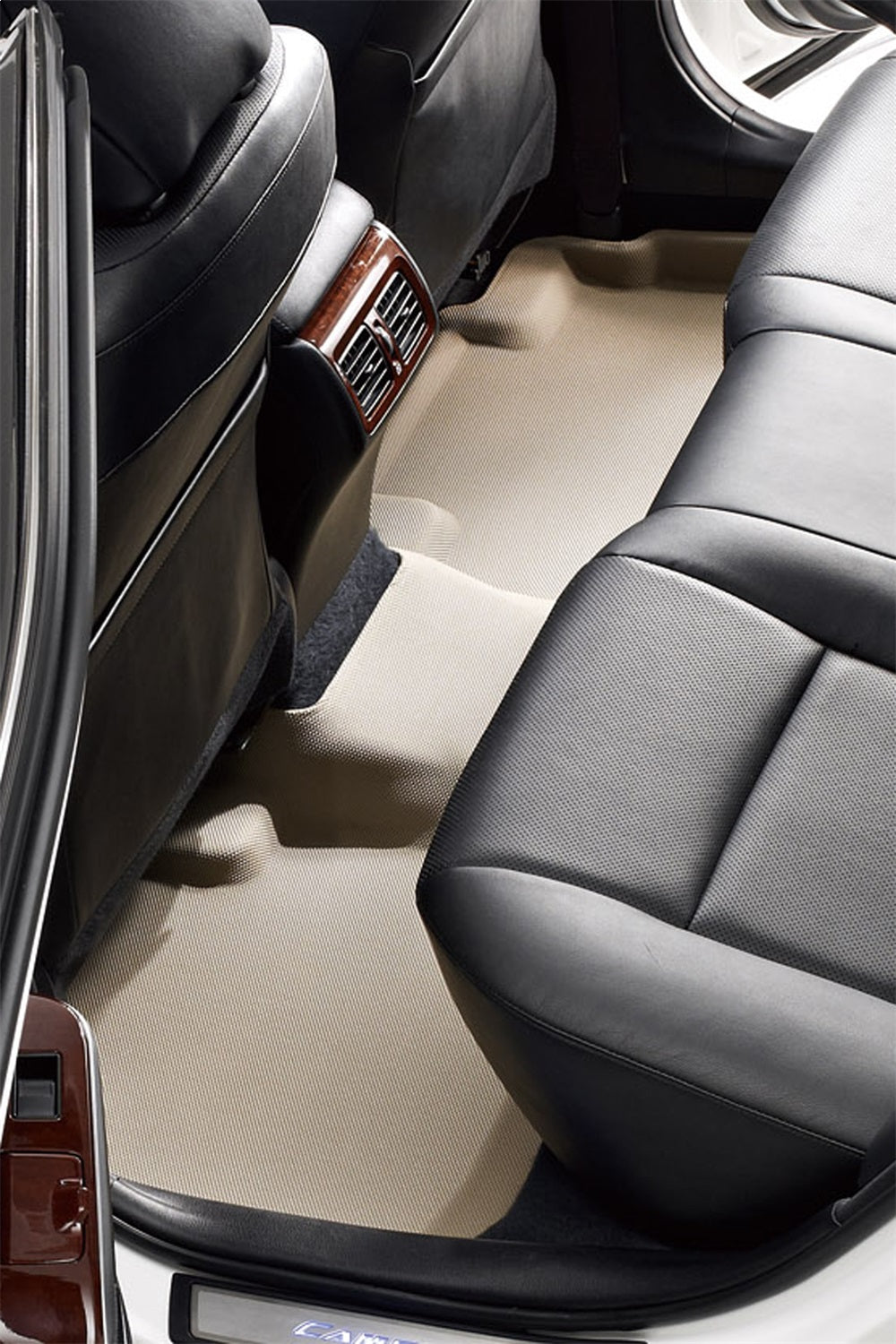 All Weather For 2009-2019 Ram Dodge Floor Mat Set Tan Rear Kagu