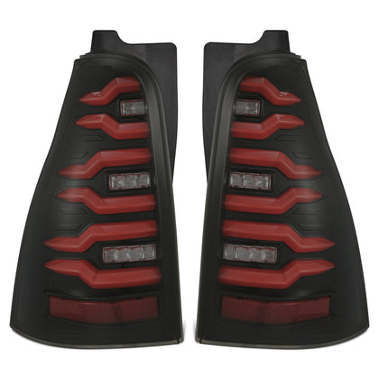 03-09 Toyota 4Runner LUXX-Series LED Tail Lights Black Red