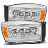 06-08 Dodge Ram NOVA-Series LED Projector Headlights Chrome
