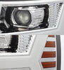 07-13 Chevrolet Silverado LUXX-Series LED Projector Headlights Chrome