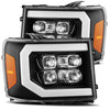 07-13 GMC Sierra NOVA-Series LED Projector Headlights Black