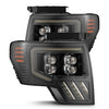 09-14 Ford F150 MKII NOVA-Series LED Projector Headlights Alpha-Black