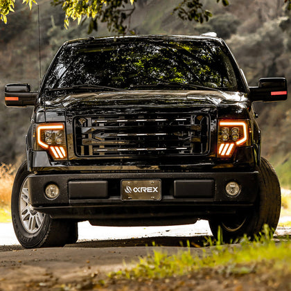 09-14 Ford F150 MKII NOVA-Series LED Projector Headlights Chrome