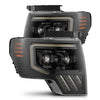 09-14 Ford F150 MKII PRO-Series Halogen Projector Headlights Alpha-Black