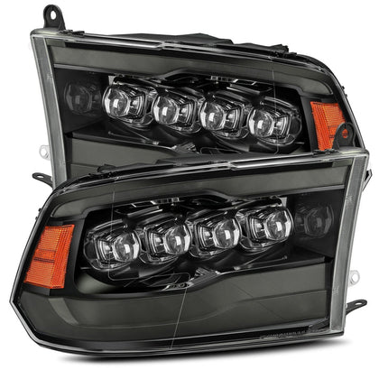 09-18 Ram Truck NOVA-Series LED Projector Headlights Alpha-Black(ETA late Sep)