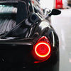 10-15 Ferrari 458 NOVA-Series Prismatic LED Tail Lights Red Clear
