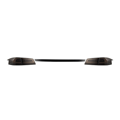 12-21 Tesla Model S LUXX-Series LED Tail Lights Black Smoke (With Black Trunk Center Piece Replacement)