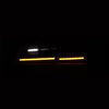 12-21 Tesla Model S LUXX-Series LED Tail Lights Black Smoke (With Black Trunk Center Piece Replacement)