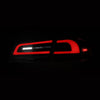 12-21 Tesla Model S LUXX-Series LED Tail Lights Black Smoke (With Black Trunk Center Piece Replacement)