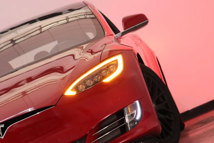12-21 Tesla Model S NOVA-Series LED Projector Headlights Black(ETA late Oct)