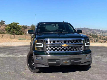 14-15 Chevrolet Silverado PRO-Series Halogen Projector Headlights Chrome(ETA late Oct)