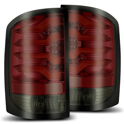14-18 GMC Sierra 1500/2500HD/3500HD PRO-Series LED Tail Lights Red Smoke