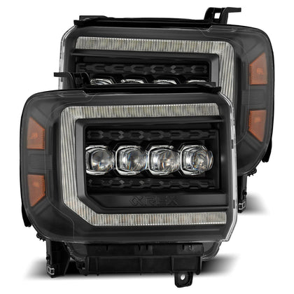 14-18 GMC Sierra NOVA-Series LED Projector Headlights Black(ETA late Oct)