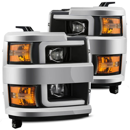 15-19 Chevrolet Silverado 2500HD/3500HD LUXX-Series LED Projector Headlights Black(ETA late Oct)
