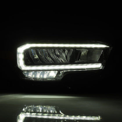 16-23 Toyota Tacoma LUXX-Series LED Crystal Headlights Alpha-Black(ETA late Oct)