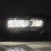 16-23 Toyota Tacoma LUXX-Series LED Crystal Headlights Alpha-Black(ETA late Oct)