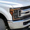 17-19 Ford Super Duty MKII LUXX-Series LED Projector Headlights Alpha-Black(ETA late Oct)