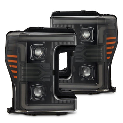 17-19 Ford Super Duty MKII LUXX-Series LED Projector Headlights Alpha-Black(ETA late Oct)