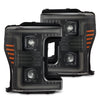 17-19 Ford Super Duty MKII LUXX-Series LED Projector Headlights Alpha-Black(ETA late Oct)