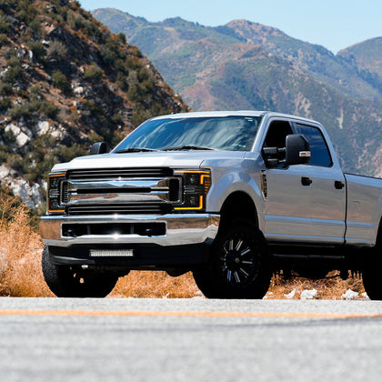 17-19 Ford Super Duty MKII LUXX-Series LED Projector Headlights Alpha-Black(ETA late Oct)