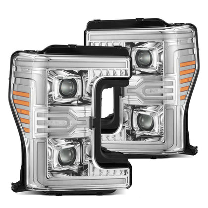 17-19 Ford Super Duty MKII LUXX-Series LED Projector Headlights Chrome(ETA late Oct)