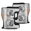 17-19 Ford Super Duty MKII LUXX-Series LED Projector Headlights Chrome(ETA late Oct)