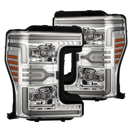 17-19 Ford Super Duty MKII NOVA-Series LED Projector Headlights Chrome(ETA late Oct)