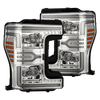 17-19 Ford Super Duty MKII NOVA-Series LED Projector Headlights Chrome(ETA late Oct)