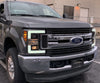 17-19 Ford Super Duty PRO-Series Halogen Projector Headlights Black