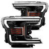 18-20 Ford F150 LUXX-Series LED Projector Headlights Black